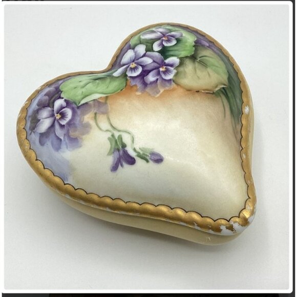 3 lot: Limoges Hand Painted Trinket Box, Decoline NY Lidded Box, & Lacquered - Picture 2 of 16